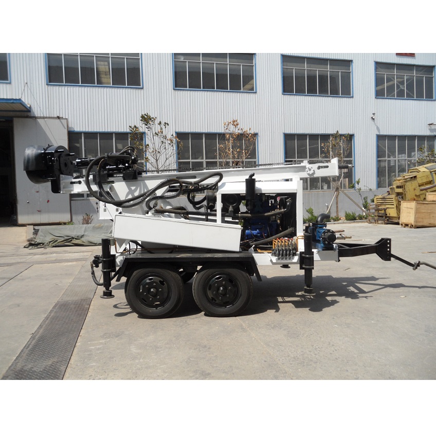 KQZ200 Driven Wheel Portable Hydraulic Water Well Drilling Rig