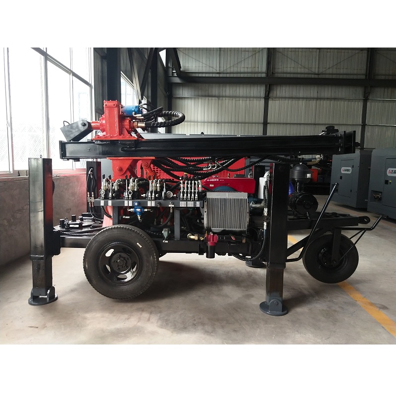 KQZ130 Three-wheel Portable Hydraulic Water Well Drilling Rig